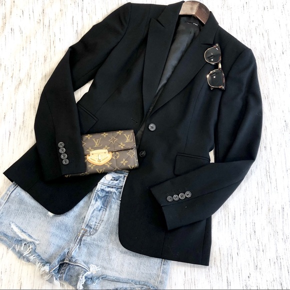 J. Crew Classic Single Breasted Black Blazer 0 - Picture 5 of 8